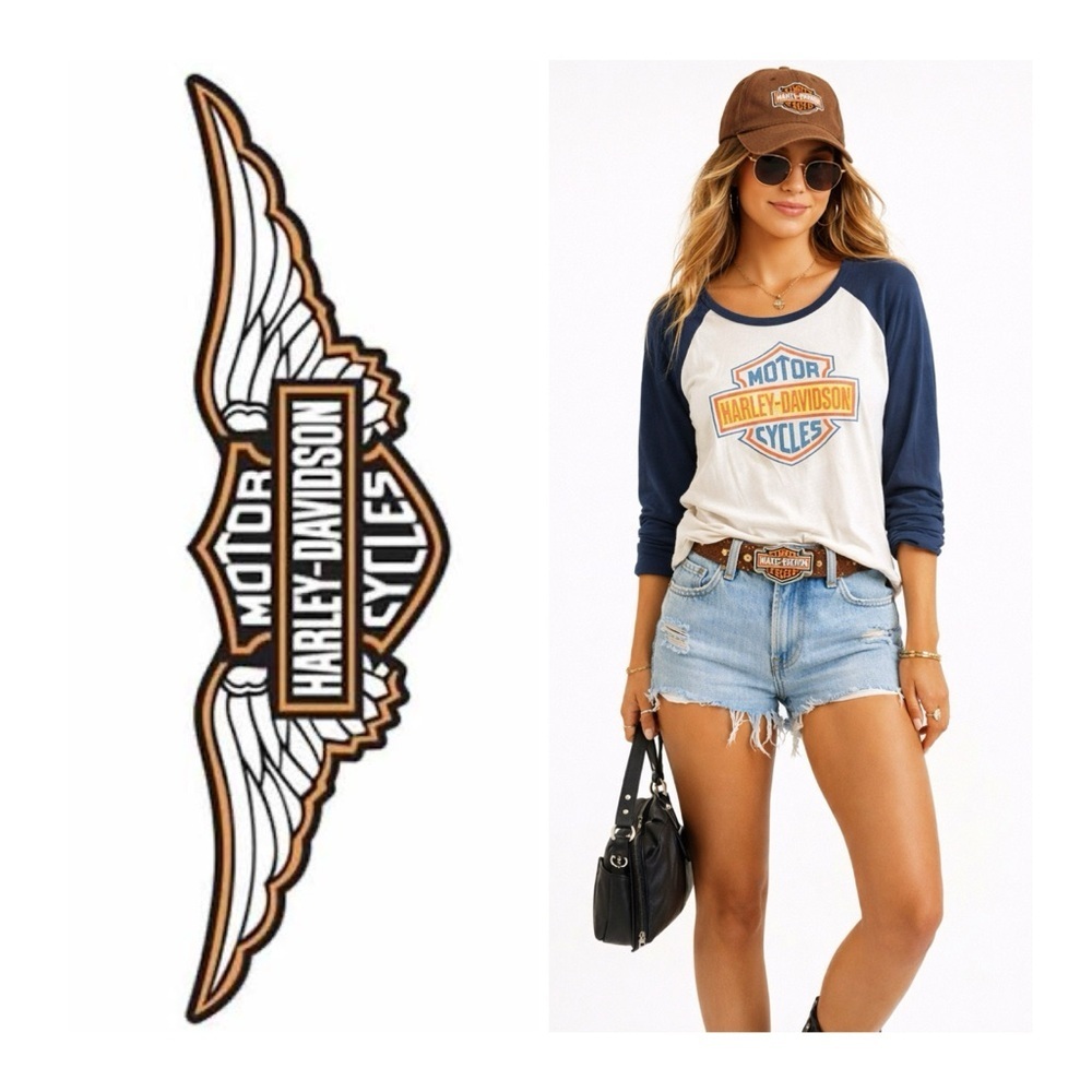 HARLEY DAVIDSON Graphic Long Sleeve T Shirt